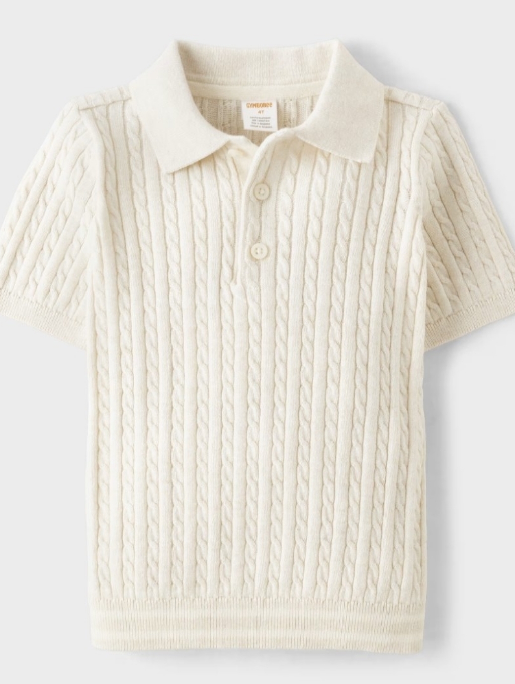 Gymboree Cable Knit Polo Top Size 6